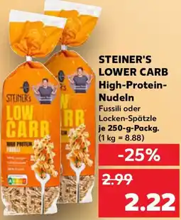 Kaufland STEINER'S LOWER CARB High-Protein Nudeln Angebot