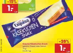 Netto Marken-Discount Exquisa käsekuchen snack classic Angebot