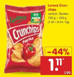 Netto Marken-Discount Lorenz crunchips Angebot