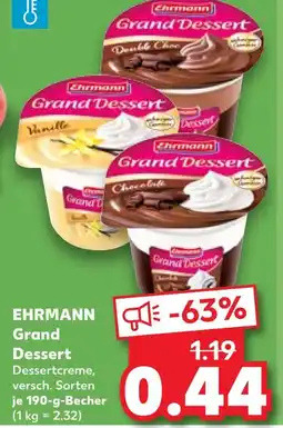 Kaufland Ehrmann grand dessert double choc Angebot