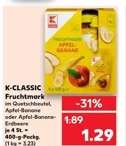 Kaufland K-classic fruchtmark apfel-banane Angebot