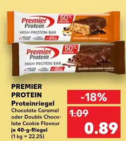 Kaufland Premier protein proteinriegel chocolate caramel Angebot