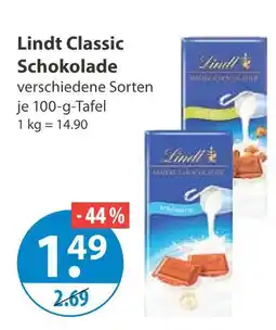 V Markt Lindt classic schokolade Angebot