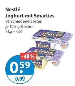 V Markt Nestlé joghurt mit smarties Angebot