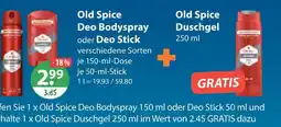 V Markt Old spice deo bodyspray oder deo stick Angebot