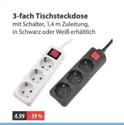 V Markt 3-fach tischsteckdose Angebot