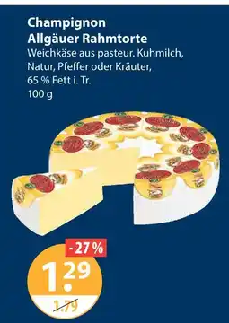 V Markt Champignon allgäuer rahmtorte Angebot