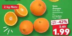 Kaufland Span. orangen Angebot