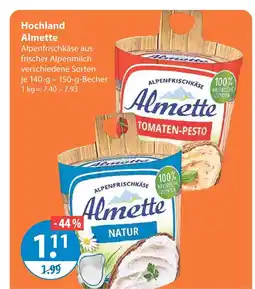 V Markt Hochland almette natur Angebot