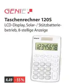 V Markt Genie taschenrechner 120s Angebot