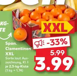Kaufland Spanische clementinen xxl Angebot