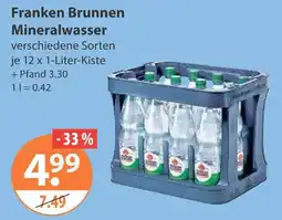 V Markt Franken brunnen mineralwasser Angebot