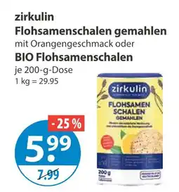 V Markt Zirkulin flohsamenschalen gemahlen mit orangengeschmack Angebot