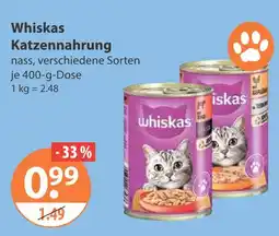 V Markt Whiskas katzennahrung Angebot