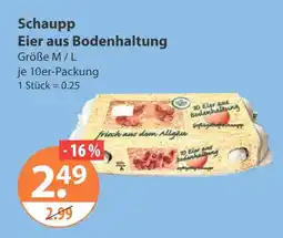 V Markt Schaupp eier aus bodenhaltung Angebot