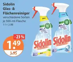 V Markt Sidolin glas- & flächenreiniger Angebot