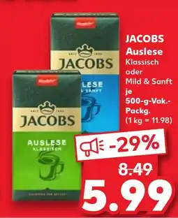 Kaufland Jacobs auslese klassisch Angebot