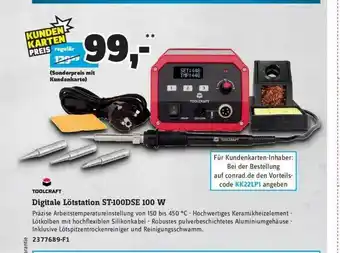 Conrad Toolcraft Digitale Lötstation St-100dse 100 W Angebot