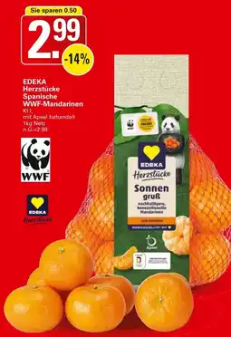 WEZ EDEKA Herzstücke Spanische WWF-Mandarinen Angebot