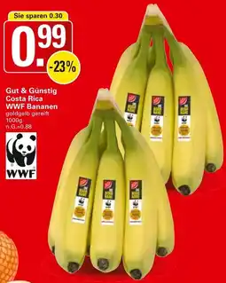 WEZ Gut & Günstig Costa Rica WWF Bananen Angebot