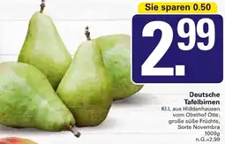 WEZ Deutsche Tafelbirnen Angebot