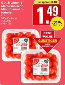 WEZ Gut & Günstig Marokkanische Mini-Pflaumentomaten Angebot