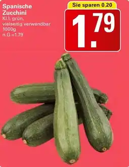 WEZ Spanische Zucchini Angebot