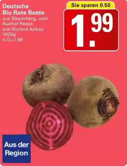 WEZ Deutsche Bio Rote Beete Angebot