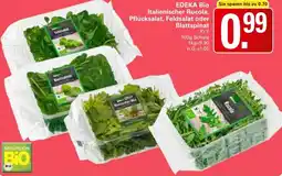 WEZ EDEKA Bio Italienischer Rucola, Pflücksalat, Feldsalat oder Blattspinat Angebot