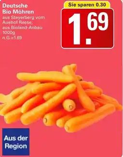 WEZ Deutsche Bio Möhren Angebot