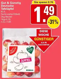 WEZ Gut & Günstig Deutsche Tafeläpfel Angebot