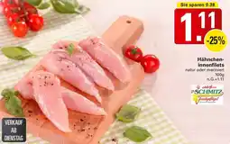 WEZ Schmitz Hähncheninnenfilets Angebot