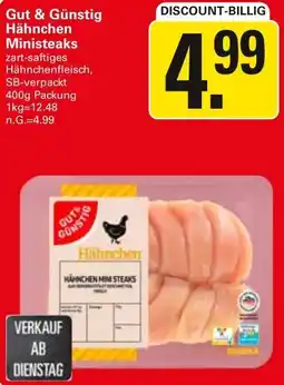 WEZ Gut & Günstig Hähnchen Ministeaks Angebot