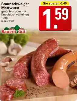 WEZ Bauern Gut Braunschweiger Mettwurst Angebot