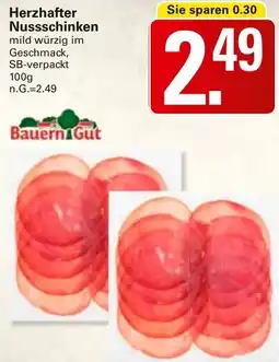 WEZ Bauern Gut Herzhafter Nussschinken Angebot