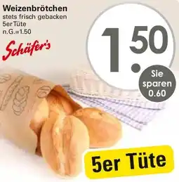 WEZ Schäfer's Weizenbrötchen Angebot