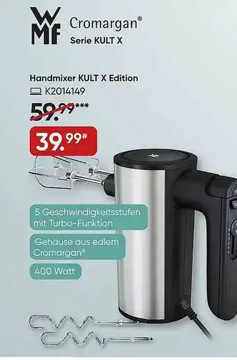 Galeria Wmf Cromargan Serie Kult X Handmixer Kult X Edition Angebot