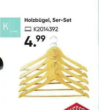 Galeria Holzbügel, 5er-set Angebot