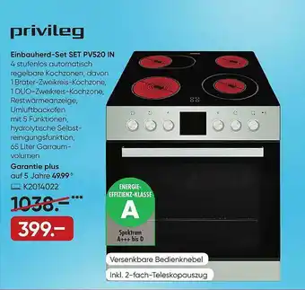 Galeria Privileg Einbauherd-sed Set Pv520 In Angebot