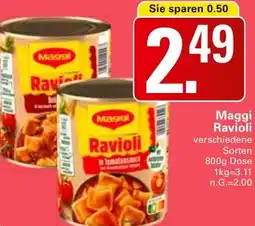 WEZ Maggi Ravioli Angebot