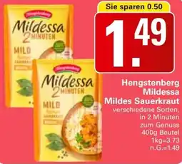 WEZ Hengstenberg Mildessa Mildes Sauerkraut Angebot