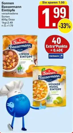 WEZ Sonnen Bassermann Eintöpfe Angebot