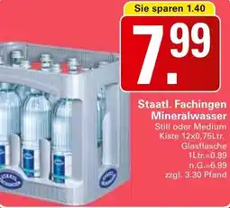 WEZ Staatl. Fachingen Mineralwasser Angebot