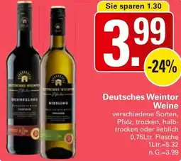 WEZ Deutsches Weintor Weine Angebot