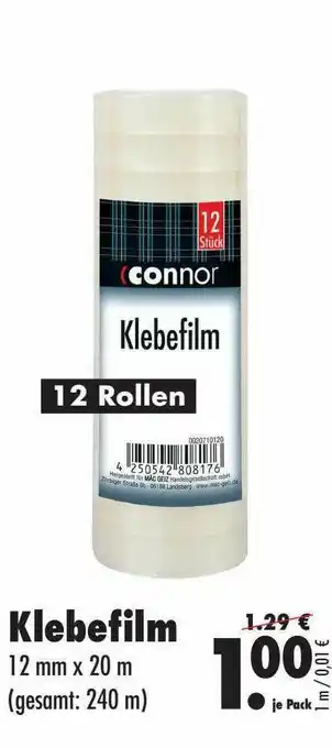 Mäc Geiz Klebefilm Connor Angebot