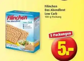 Markant Filinchen Das Abendbrot Low Carb Angebot