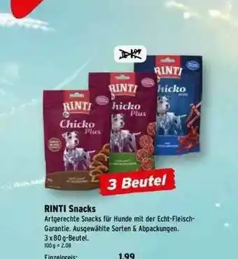 Raiffeisen Markt Rinti Snacks Angebot