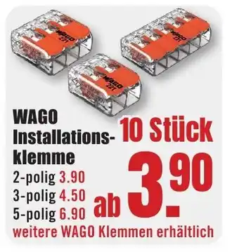 B1 Discount Baumarkt WAGO Installations- klemme Angebot