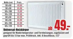 B1 Discount Baumarkt Universal-Heizkörper Angebot