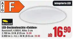 B1 Discount Baumarkt Brilliant LED-Deckenleuchte >>Colden<< Angebot